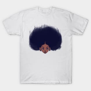 Afro Melanin Girl Black Pride Gift T-Shirt